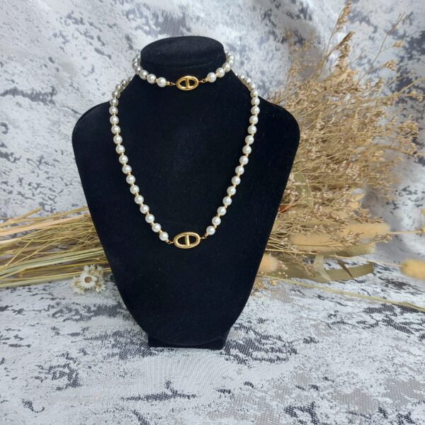 Parure perle blanche DD